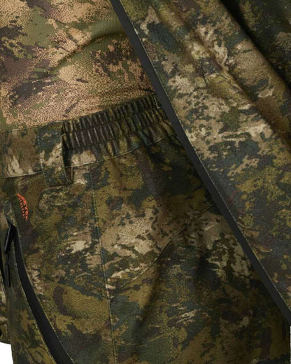 InVis Green Coloured Seeland Avail Camo Trousers on white background #colour_invis-green