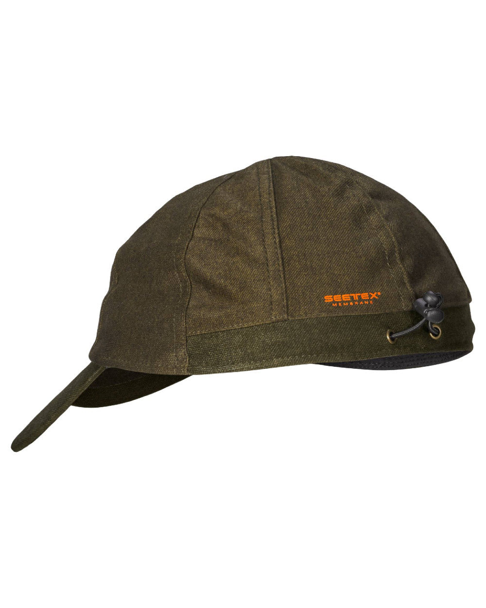 Pine Green Melange Coloured Seeland Avail Cap on white background #colour_pine-green-melange