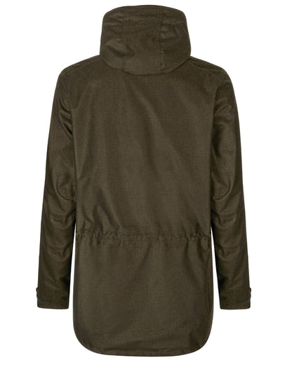 Pine Green Melange Coloured Seeland Avail Smock on White background #colour_pine-green-melange