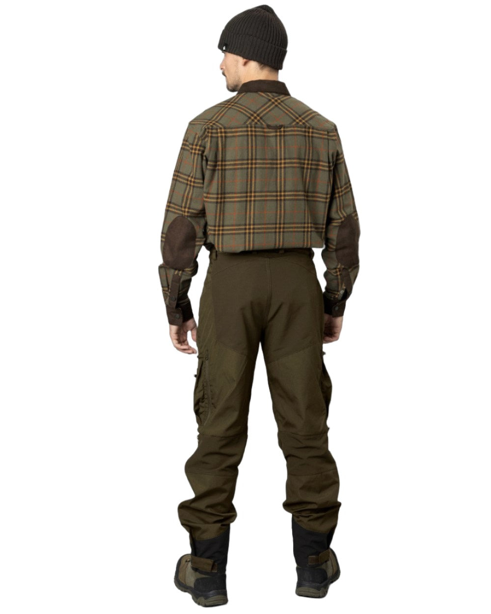 Grape Leaf Terracotta Check Coloured Seeland Banff Shirt on white background #colour_grape-leaf-terracotta-check