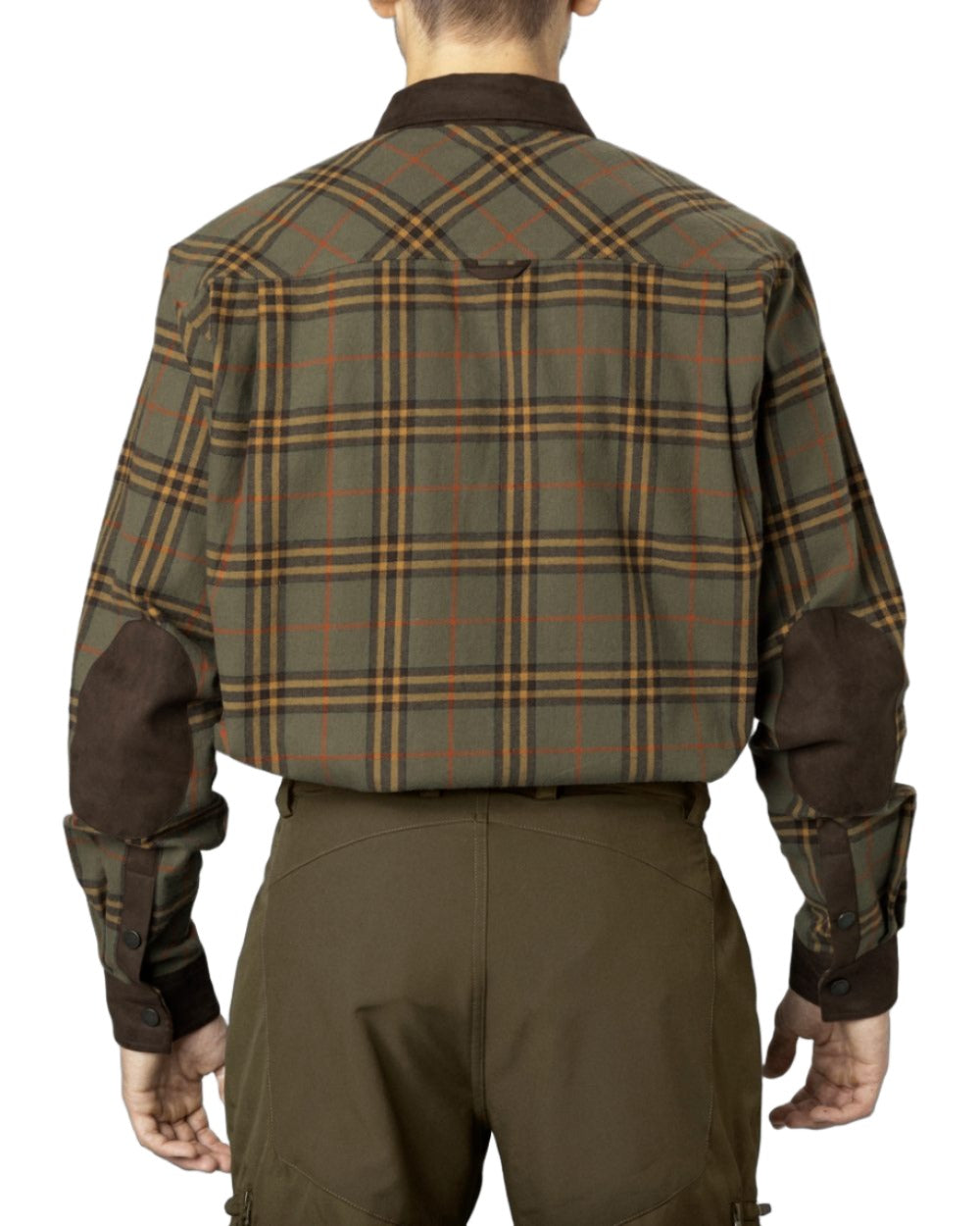 Grape Leaf Terracotta Check Coloured Seeland Banff Shirt on white background #colour_grape-leaf-terracotta-check