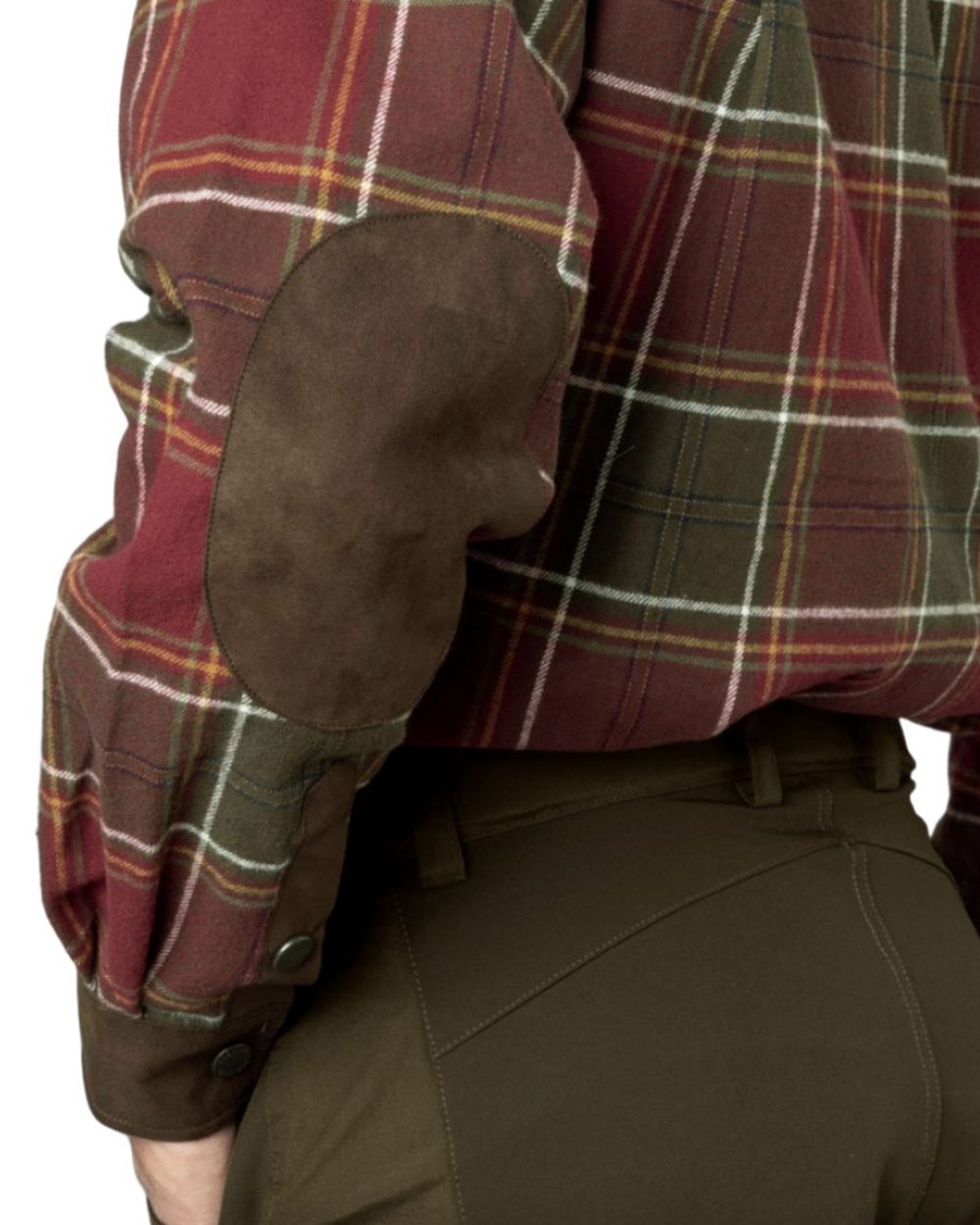 Red Check Coloured Seeland Banff Shirt on white background #colour_red-check