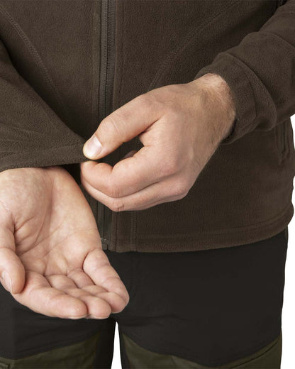 Brown Coloured Seeland Benjamin Fleece on white background #colour_brown