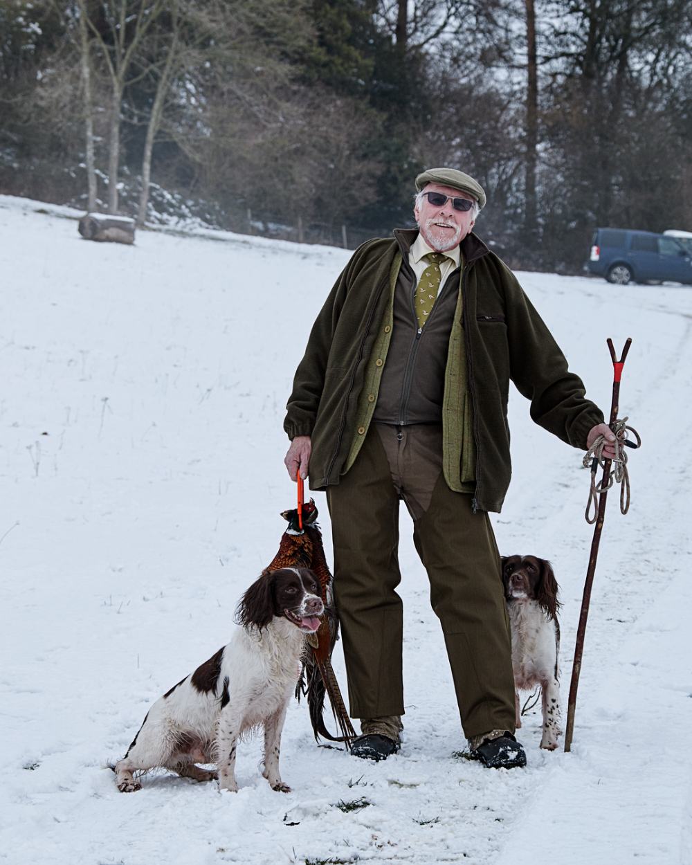 Shaded Olive Coloured Seeland Buckthorn Treggings on snow background #colour_shaded-olive
