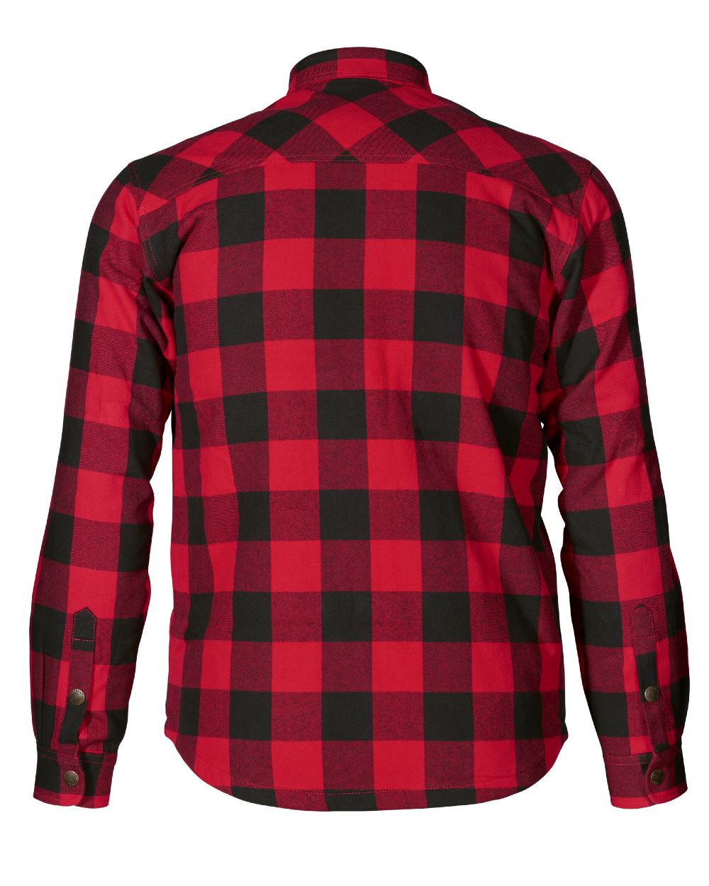 Red Check Coloured Seeland Canada Quilted Shirt on White background #colour_red-check