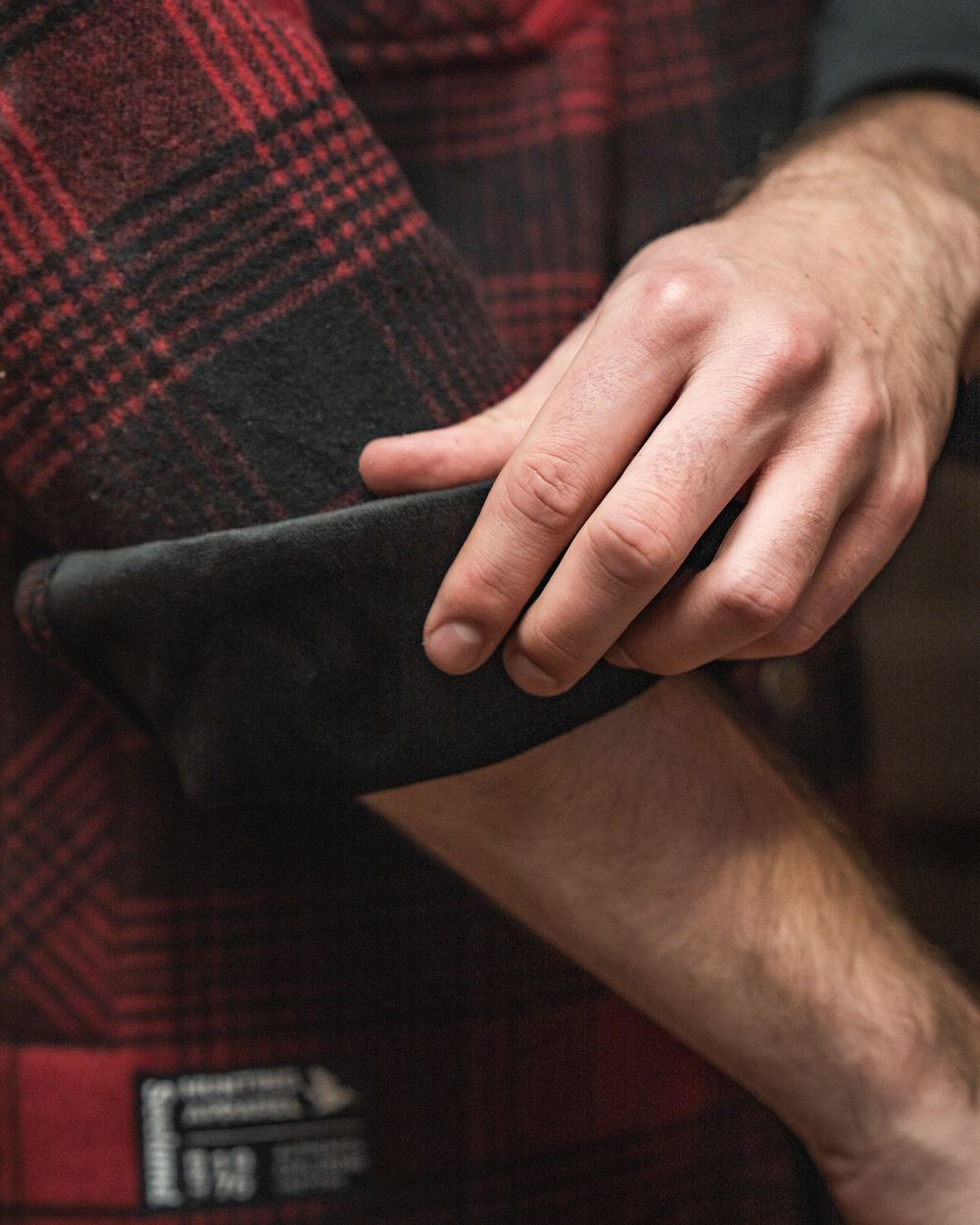 Red Check Coloured Seeland Canada Yukon Shirt on outdoor background #colour_red-check