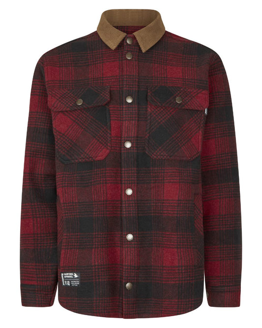 Red Check Coloured Seeland Canada Yukon Shirt on white background #colour_red-check