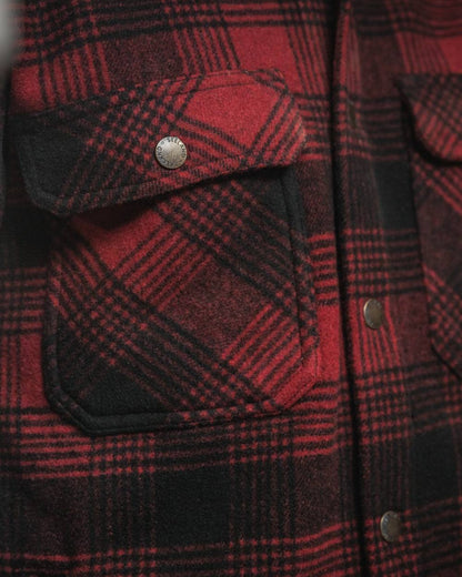 Red Check Coloured Seeland Canada Yukon Shirt on outdoor background #colour_red-check