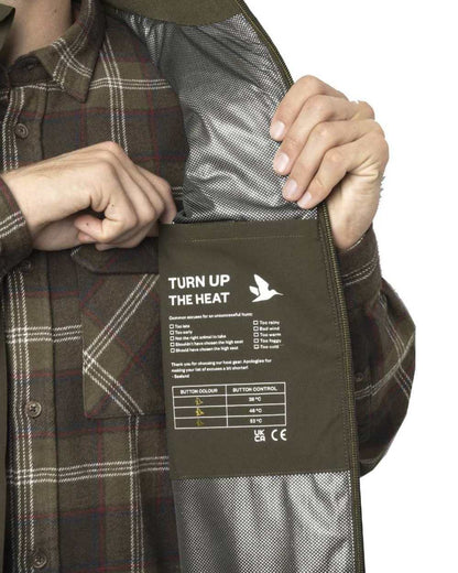 Pine Green Coloured Seeland Celsius Heat Waistcoat on white background #colour_pine-green