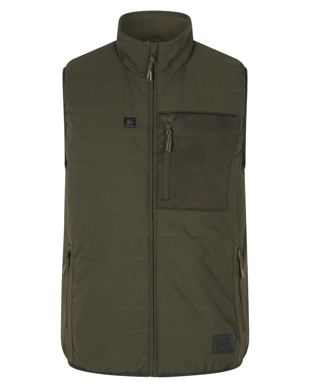 Pine Green Coloured Seeland Celsius Heat Waistcoat on white background #colour_pine-green