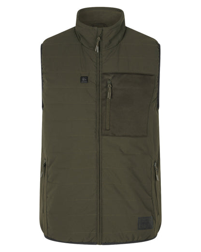 Pine Green Coloured Seeland Celsius Heat Waistcoat on white background #colour_pine-green