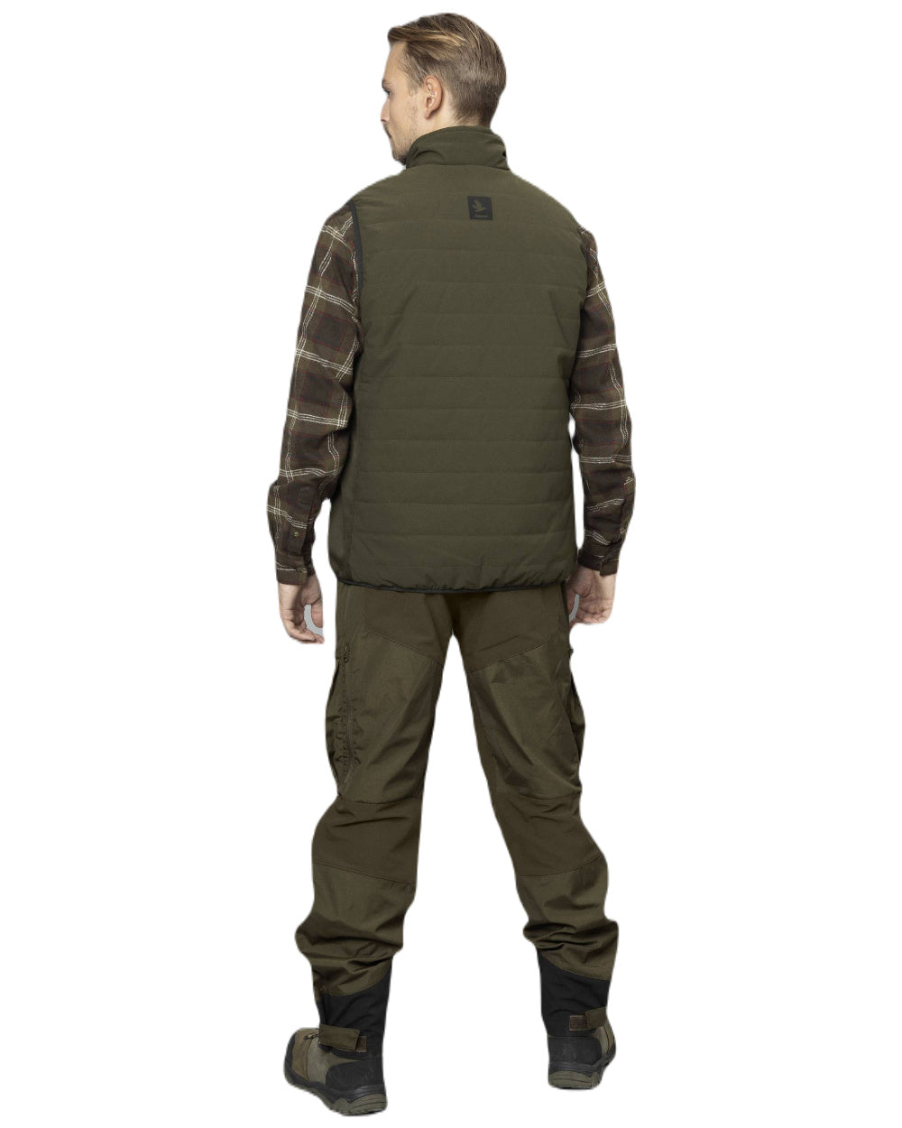 Pine Green Coloured Seeland Celsius Heat Waistcoat on white background #colour_pine-green