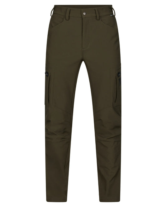 Pine Green Coloured Seeland Chaser Aero Trousers on white background #colour_pine-green