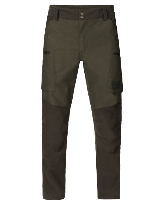 Pine Green Coloured Seeland Chaser Trousers on white background #colour_pine-green