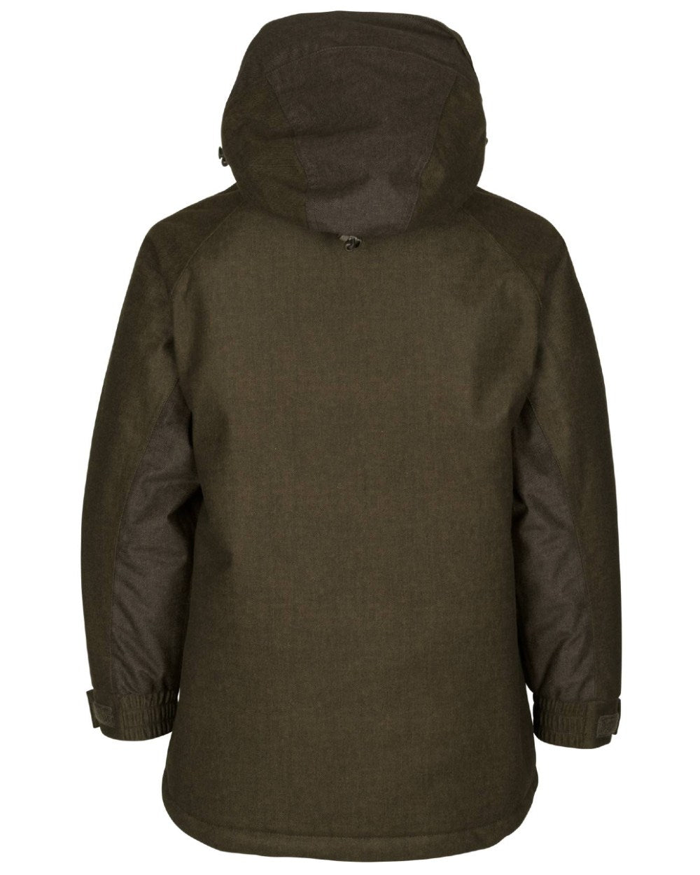 Pine Green Melange Coloured Seeland Childrens Avail Jacket on white background #colour_pine-green-melange