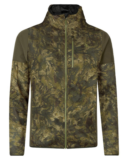 InVis Green Coloured Seeland Cross Windbeater Jacket on White background #colour_invis-green