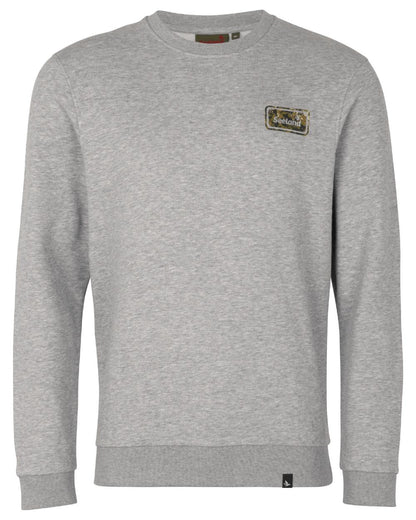 Dark Grey Melange Coloured Seeland Cryo Sweatshirt on white background #colour_dark-grey-melange