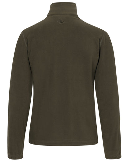 Pine Green Coloured Seeland Dew Fleece Jacket on white background #colour_pine-green