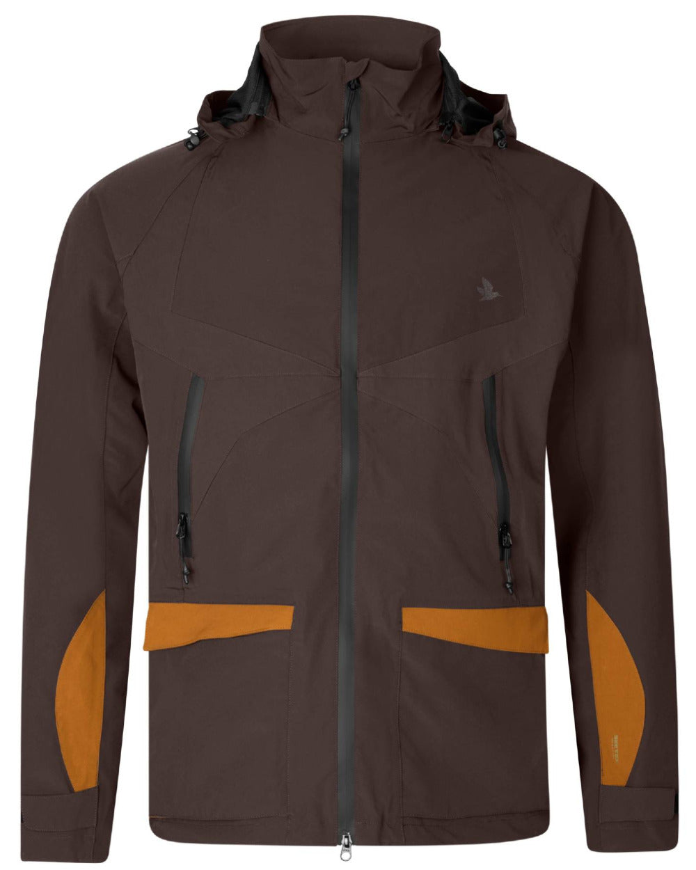 Dark Brown Coloured Seeland Dog Active Jacket on white background #colour_dark-brown