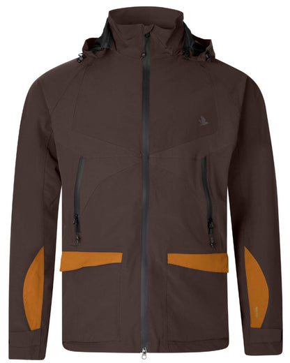 Dark Brown Coloured Seeland Dog Active Jacket on white background #colour_dark-brown