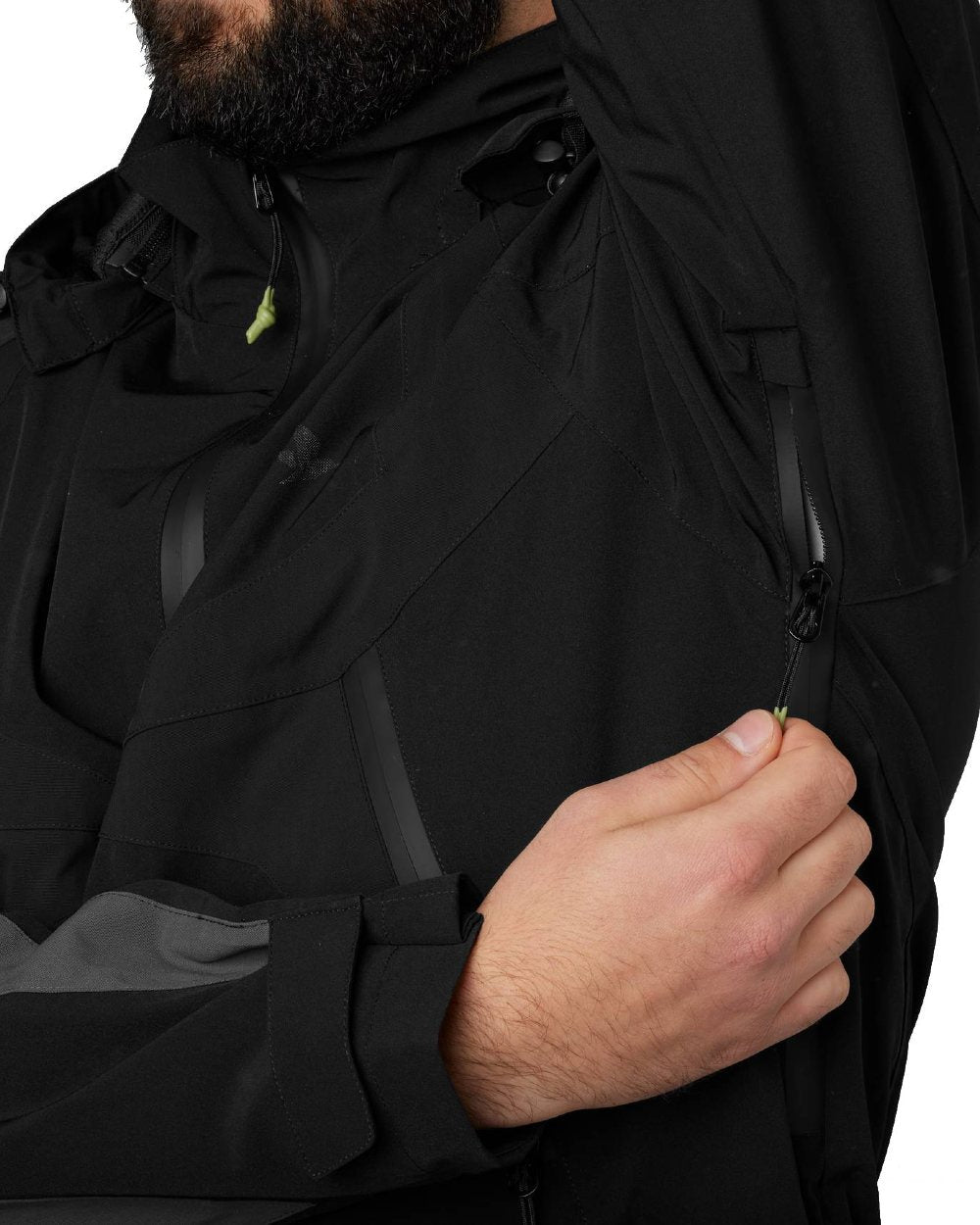 Meteorite Coloured Seeland Dog Active Jacket on white background #colour_meteorite