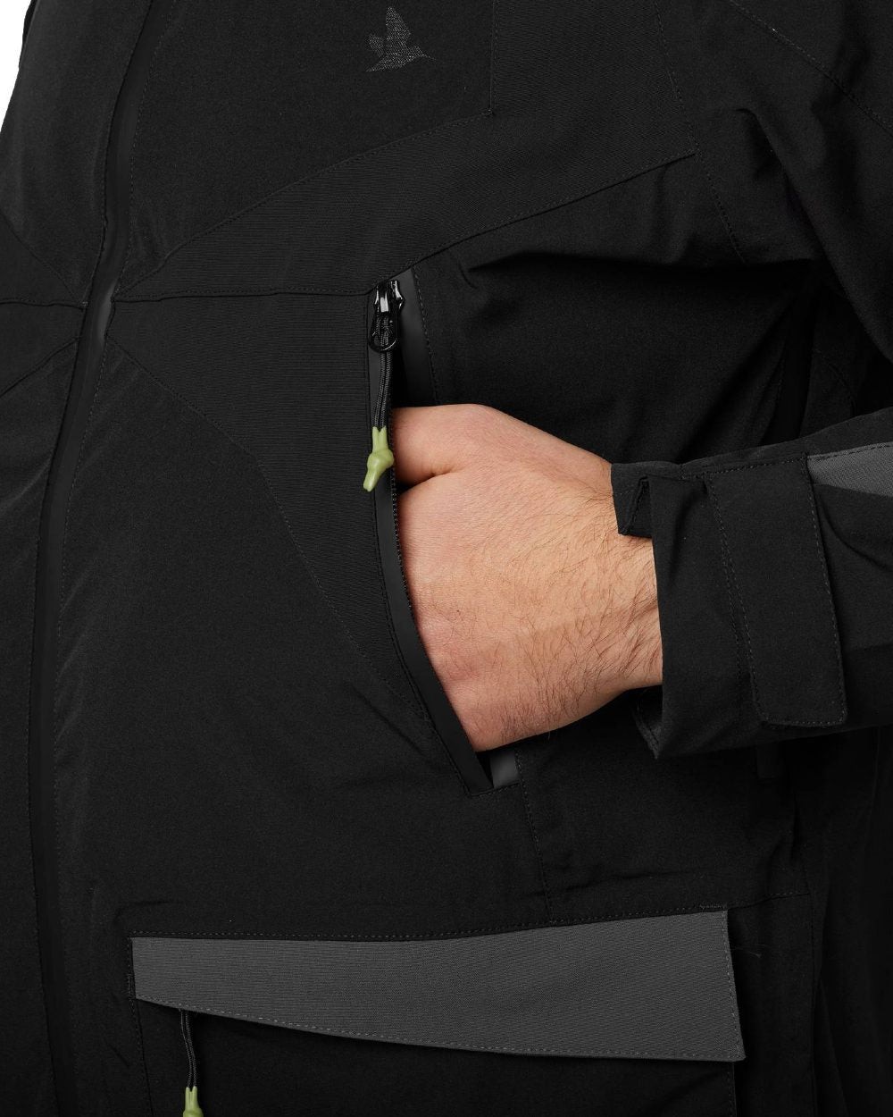 Meteorite Coloured Seeland Dog Active Jacket on white background #colour_meteorite