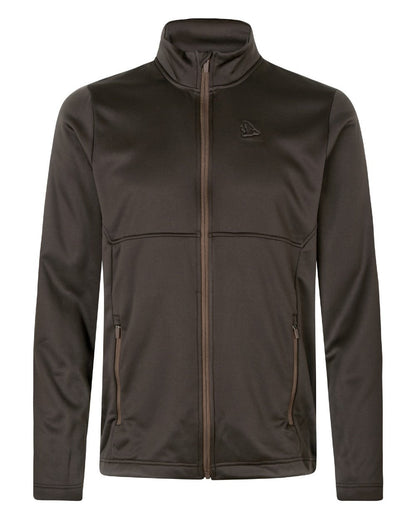Dark Brown Coloured Seeland Elliot Fleece on white background #colour_dark-brown