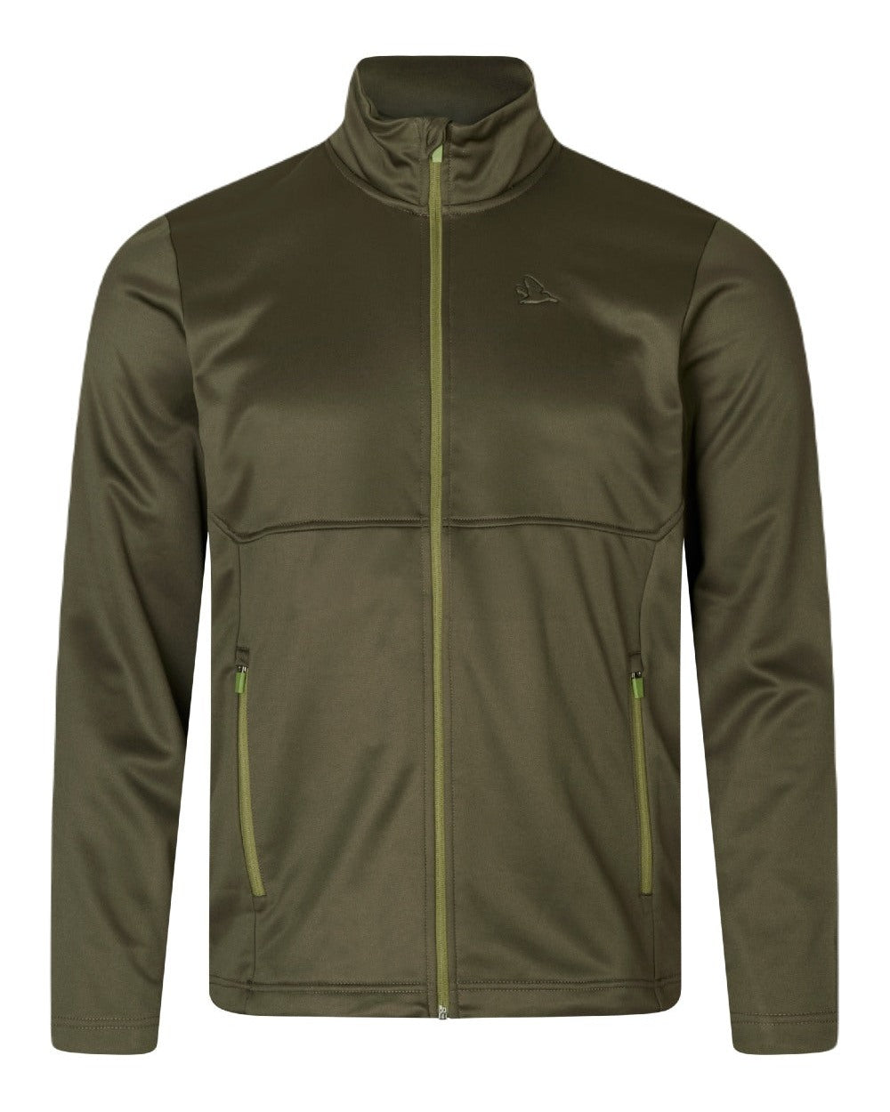 Pine Green Coloured Seeland Elliot Fleece on white background #colour_pine-green