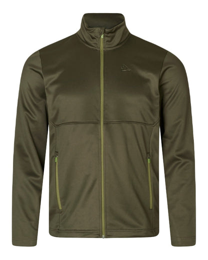 Pine Green Coloured Seeland Elliot Fleece on white background #colour_pine-green