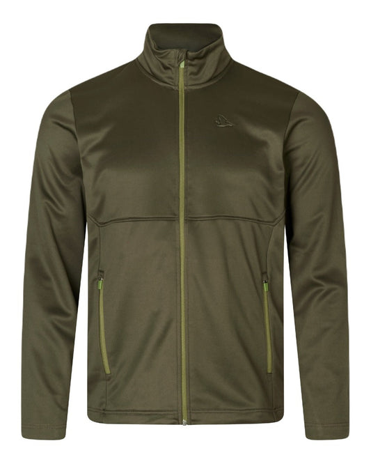 Pine Green Coloured Seeland Elliot Fleece on white background #colour_pine-green