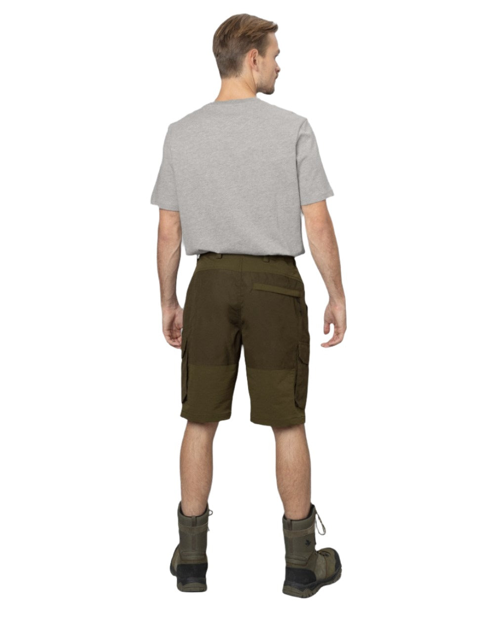 Light Pine Grizzly Brown Coloured Seeland Elm Shorts on white background #colour_light-pine-grizzly-brown