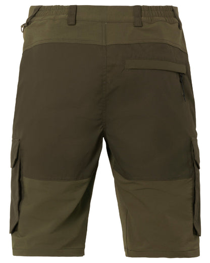 Light Pine Grizzly Brown Coloured Seeland Elm Shorts on white background #colour_light-pine-grizzly-brown