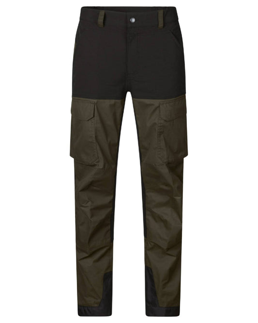 Grizzly Brown Meteorite Coloured Seeland Elm Trousers on white background #colour_grizzly-brown-meteorite