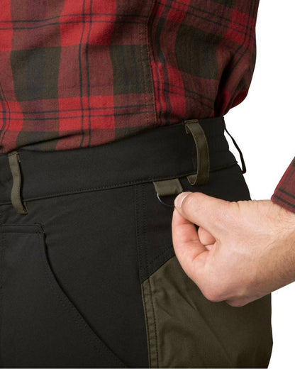 Grizzly Brown Meteorite Coloured Seeland Elm Trousers on white background #colour_grizzly-brown-meteorite