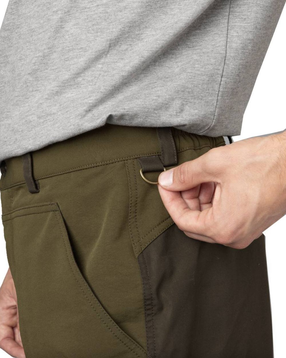 Light Pine Grizzly Brown Coloured Seeland Elm Trousers on white background #colour_light-pine-grizzly-brown