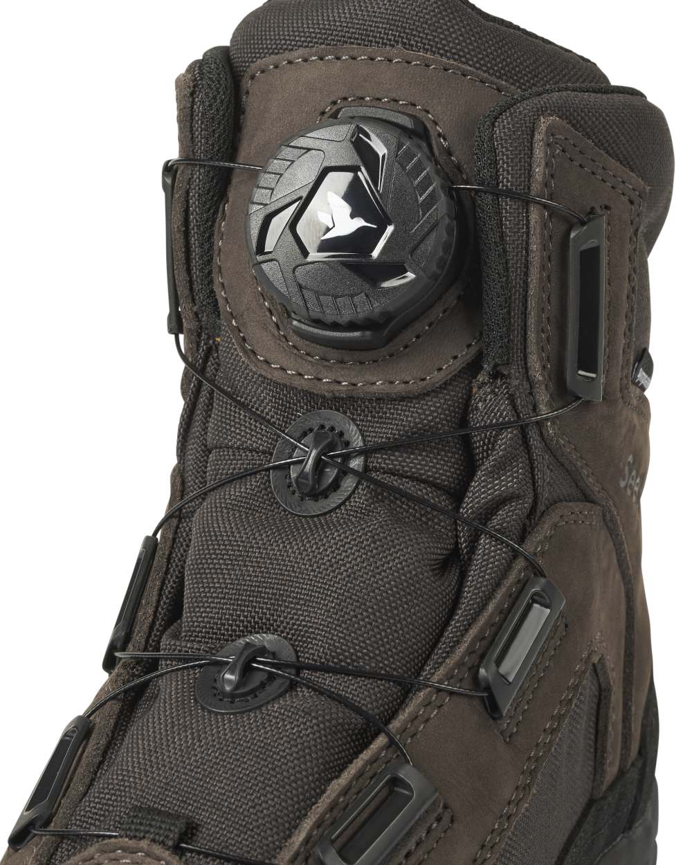Dark Brown coloured Seeland Enduro Dial Aya Boots on white background #colour_dark-brown