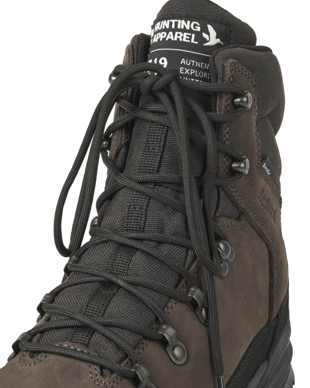 Dark Brown coloured Seeland Enduro Explore Mid Boots on white background #colour_dark-brown