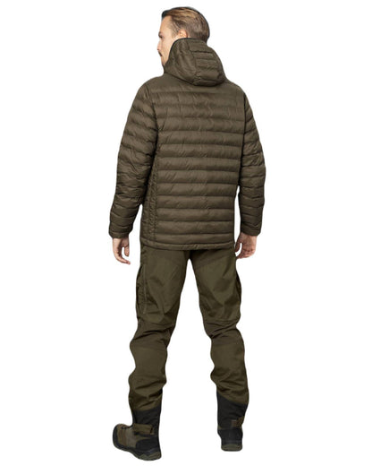 Light Pine coloured Seeland Fahrenheit Jacket on white background #colour_light-pine