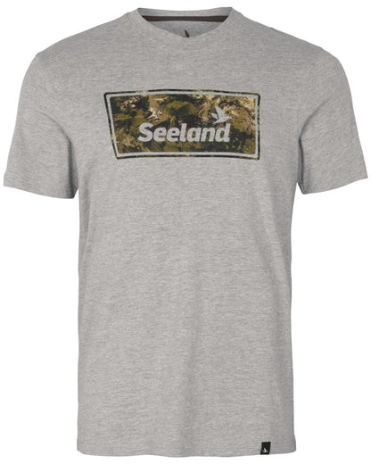 Dark Grey Melange Coloured Seeland Falcon T-Shirt on white background #colour_dark-grey-melange