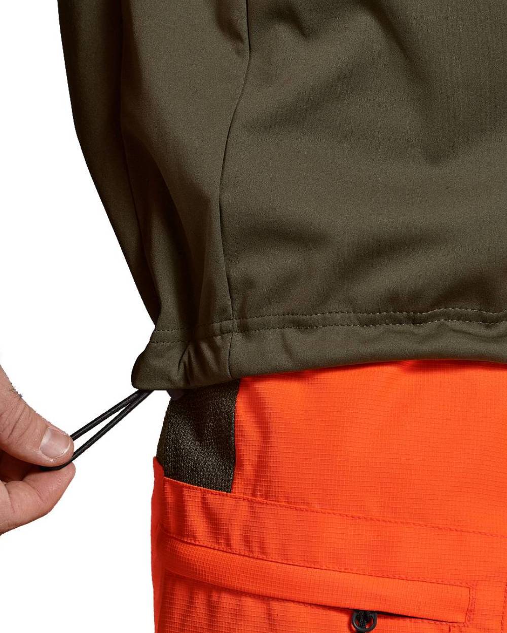 Hi-Vis Orange Coloured Seeland Force Advanced Softshell Jacket on white background #colour_hi-vis-orange