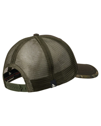Pine Green Coloured Seeland Ganister Trucker Cap on white background #colour_pine-green