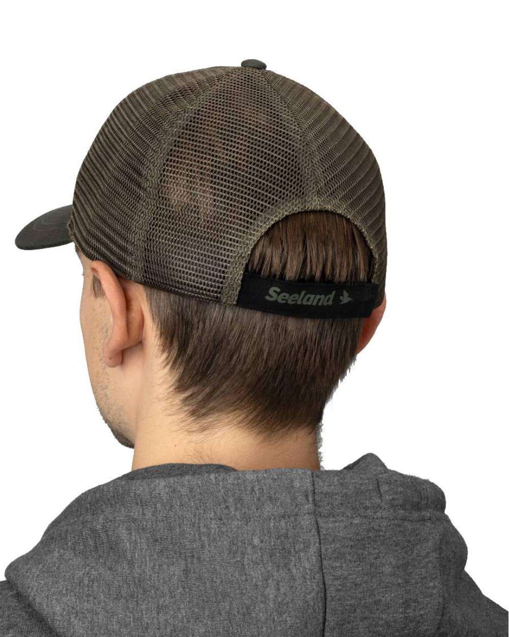 Grape Leaf Coloured Seeland Granite Trucker Cap on white background #colour_grape-leaf