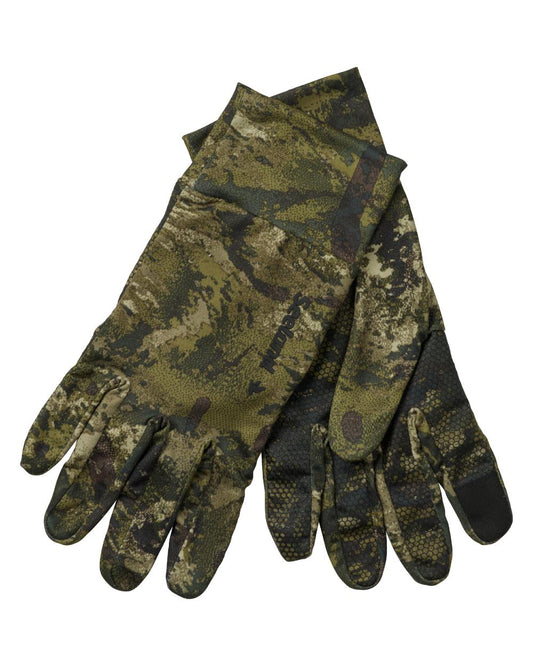 InVis MPC Green coloured Seeland Grip Camo Gloves on white background #colour_invis-mpc-green