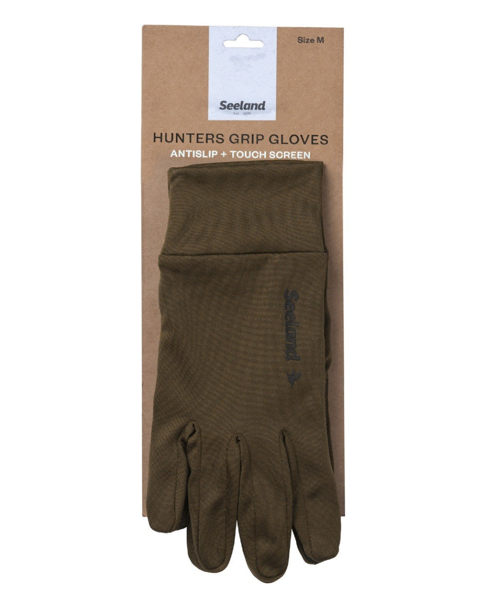 Pine Green Coloured Seeland Grip Gloves on white background #colour_pine-green