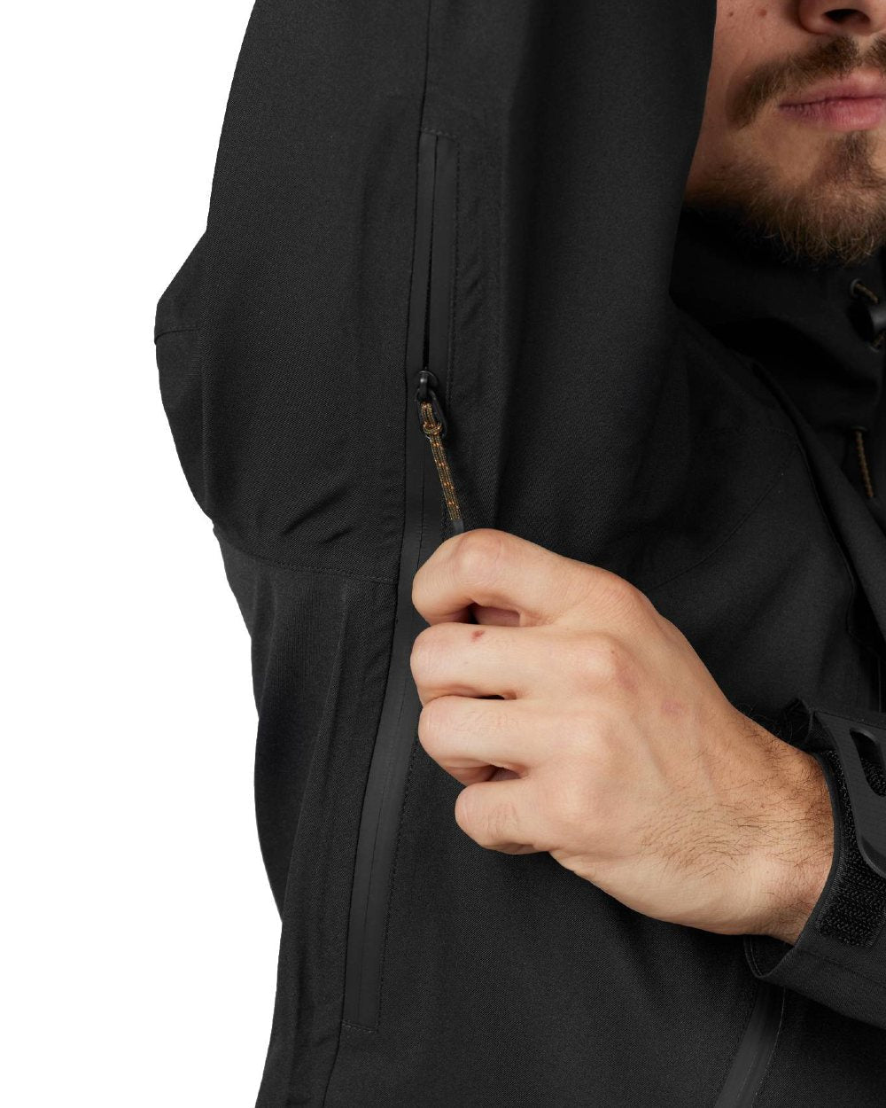 Black Coloured Seeland Hawker Light Explore Jacket on white background #colour_black