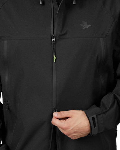 Black Coloured Seeland Hawker Light Explore Jacket on white background #colour_black