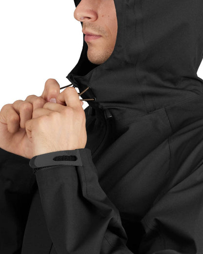 Black Coloured Seeland Hawker Light Explore Jacket on white background #colour_black