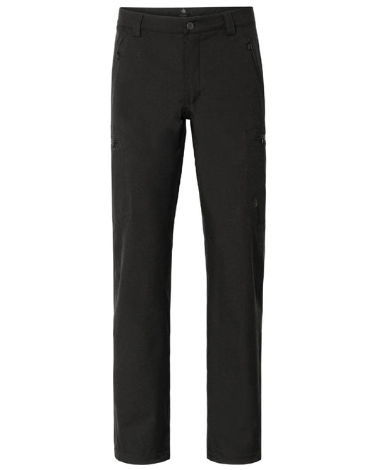 Black Coloured Seeland Hawker Light Explore Trousers on white background #colour_black