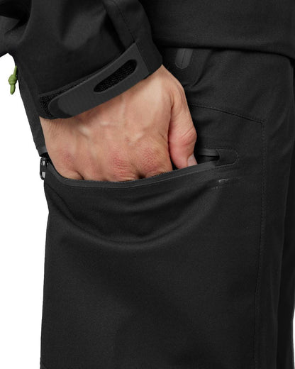 Black Coloured Seeland Hawker Light Explore Trousers on white background #colour_black