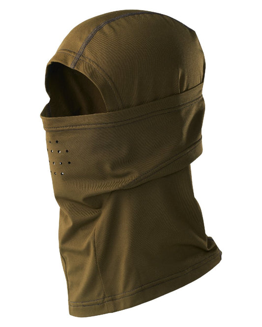Pine Green Coloured Seeland Hawker Scent Control Balaclava on White background #colour_pine-green